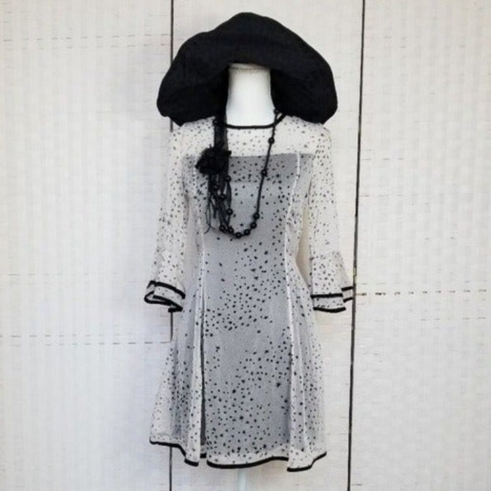 See-through Star Print Classy Dress